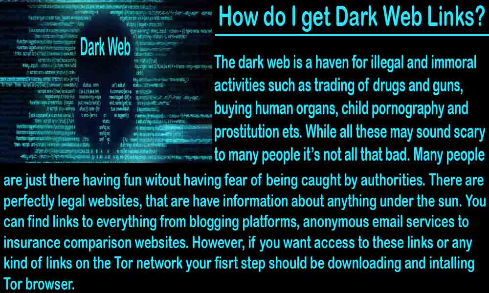 How do i get dark web links