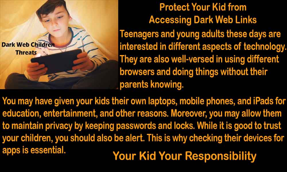 Protect your kid from dark web browsing