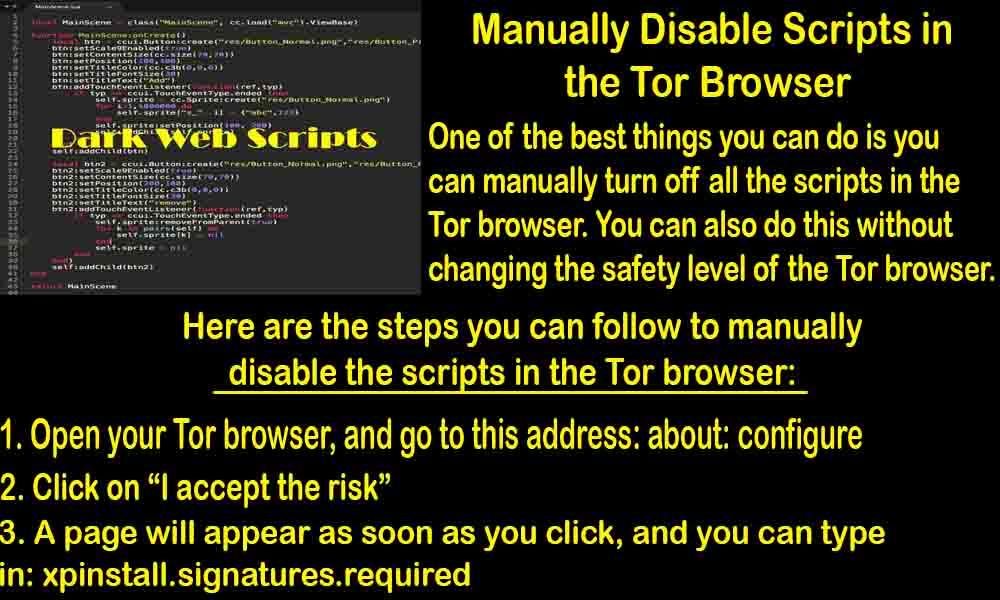 Manually Disable Scripts in the Tor Browser
