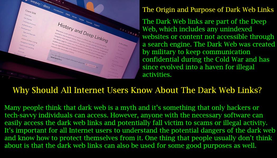 The Origin and Purpose of Dark Web Links