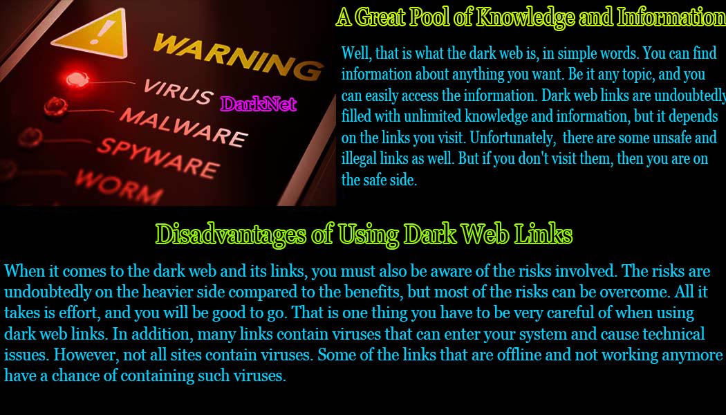 Disadvantages of Using Dark Web Links