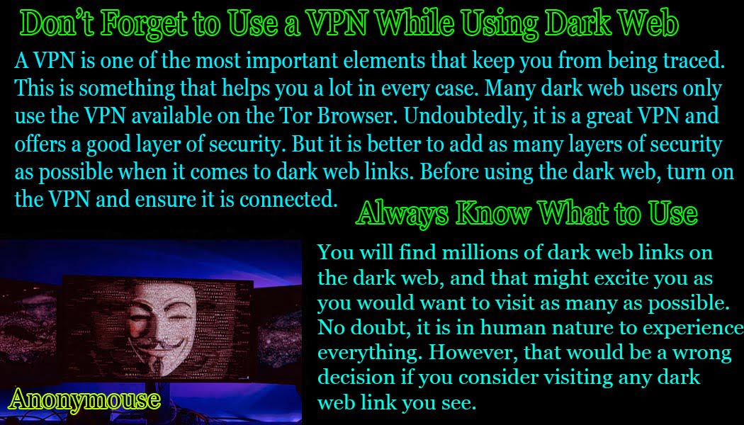 Don’t Forget To Use A VPN While Using the Dark Web