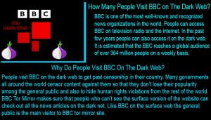 Who Are The Main Visitors To BBC on The Dark Net
