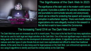 The Significance of the Dark Web In 2023
