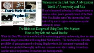 The Risks and Dangers of Using Dark Web Markets