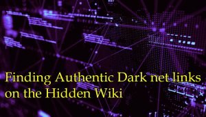 Finding Authentic Dark net links on the Hidden Wiki